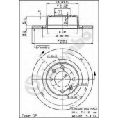 Тормозной диск BREMBO 08.8727.10