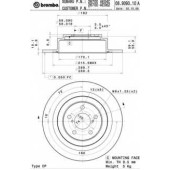 Тормозной диск BREMBO 08.9093.11