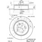 Тормозной диск BREMBO 08.A150.11