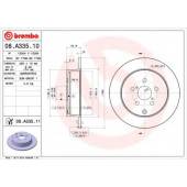 Тормозной диск BREMBO 08.A335.10