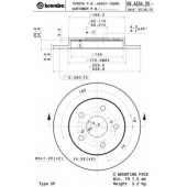 Тормозной диск BREMBO 08.A534.20