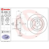 Тормозной диск BREMBO 08.A536.11