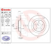 Тормозной диск BREMBO 08.A711.11