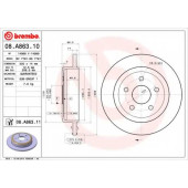 Тормозной диск BREMBO 08.A863.10