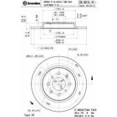 Тормозной диск BREMBO 08.B310.10
