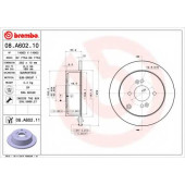 Тормозной диск BREMBO 08.A602.11