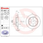 Тормозной диск BREMBO 08.A607.11