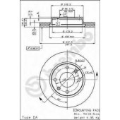Тормозной диск BREMBO 09.3125.10