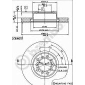Тормозной диск BREMBO 09.4928.10