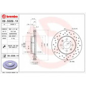 Тормозной диск BREMBO 09.5509.1X