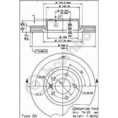 Тормозной диск BREMBO 09.5749.11