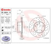 Тормозной диск BREMBO 09.6924.1X
