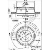 Тормозной диск BREMBO 09.7217.21