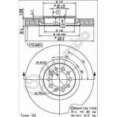 Тормозной диск BREMBO 09.7680.21