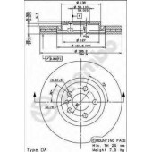 Тормозной диск BREMBO 09.8003.11