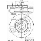 Тормозной диск BREMBO 09.8642.11