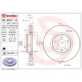 Тормозной диск BREMBO 09.9447.11