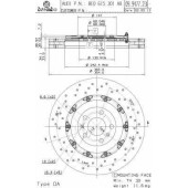Тормозной диск BREMBO 09.9477.23