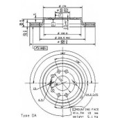 Тормозной диск BREMBO 09.9505.11