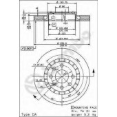 Тормозной диск BREMBO 09.5148.24