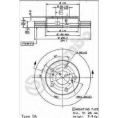 Тормозной диск BREMBO 09.5623.14