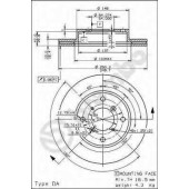 Тормозной диск BREMBO 09.6905.10