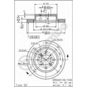Тормозной диск BREMBO 09.7279.10