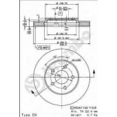Тормозной диск BREMBO 09.7777.10
