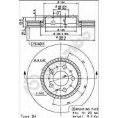 Тормозной диск BREMBO 09.9130.11