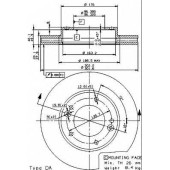 BREMBO 09954510 - диск тормозной передний 09.9545.10 (302х28) 5 отв