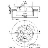 Тормозной диск BREMBO 09.9590.11