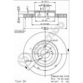 Тормозной диск BREMBO 09.9624.14