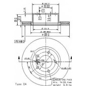 Тормозной диск BREMBO 09.9752.11