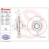Тормозной диск BREMBO 09.9760.10