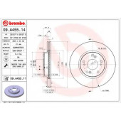 Тормозной диск BREMBO 09.A455.14