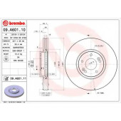 Тормозной диск BREMBO 09.A601.11
