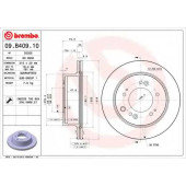 Тормозной диск BREMBO 09.B409.10