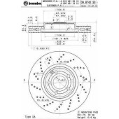 Тормозной диск BREMBO 09.B742.51
