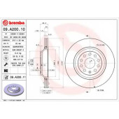 Тормозной диск BREMBO 09.A200.11