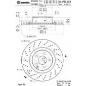 Тормозной диск BREMBO 09.A732.11