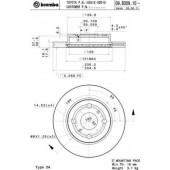 Тормозной диск BREMBO 09.B309.10