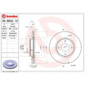 Тормозной диск BREMBO 09.B632.10