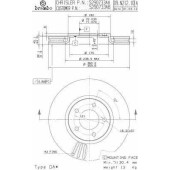 Тормозной диск BREMBO 09.N212.11