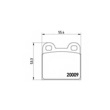 Колодки тормозные дисковые для PORSCHE 911 / SAAB 90, 900(AC4,AM4), 99 / VOLVO 66 / VW KAEFER(15) <b>BREMBO P 06 001 / 20009</b>