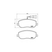 Колодки тормозные дисковые для FIAT CROMA(194) <b>BREMBO P 23 100 / 20261</b>