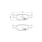 Колодки тормозные дисковые для SAAB 900(AC4,AM4), 9000 / VOLVO 440 K(445), 460 L(464), 480 E <b>BREMBO P 71 003 / 21089</b>