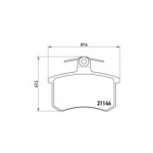 Колодки тормозные дисковые для AUDI 100, 200, 80, 90, A4, A6, A8, CABRIOLET, COUPE, QUATTRO, V8 / FIAT CROMA / LANCIA THEMA <b>BREMBO P 85 013 / 21144</b>