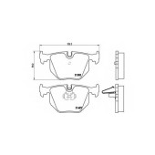 BREMBO P06044 - колодки тормозные, задние