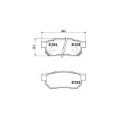 Колодки тормозные дисковые для ACURA INTEGRA / HONDA ACCORD, BEAT, CITY, CIVIC, CONCERTO, CRX, INTEGRA, PRELUDE <b>BREMBO P 28 017 / 21312</b>