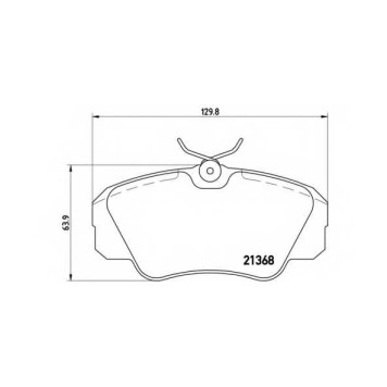 Колодки тормозные дисковые для OPEL OMEGA(16#, 17#, 19#, 21#, 22#, 23#, 25#, 26#, 27#, 66#, 67#), SENATOR(29#) <b>BREMBO P 59 016 / 21368</b>